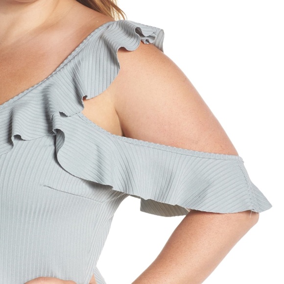 Lost‎ Ink Cold Shoulder Ruffle Dress - Picture 3 of 9